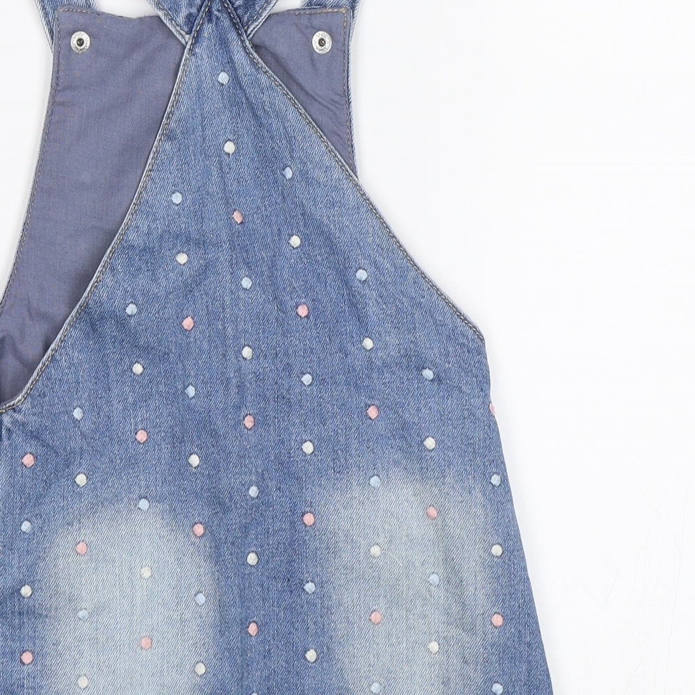 Preworn Girls Blue   Dungaree One-Piece Size 2-3 Years  - Disney