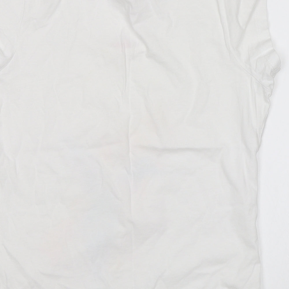 TU Womens White   Basic T-Shirt Size 12  - Fly away with me
