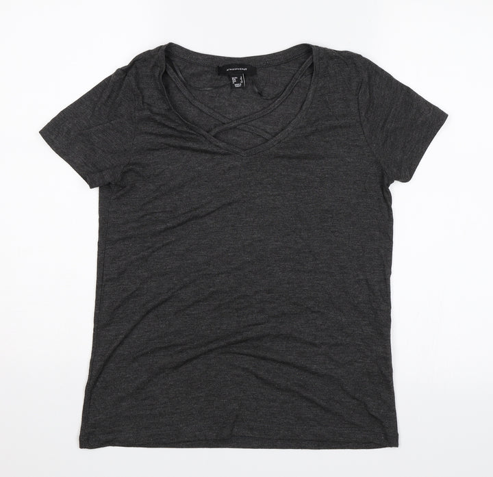 Atmosphere Womens Grey Basic T-Shirt Size 8