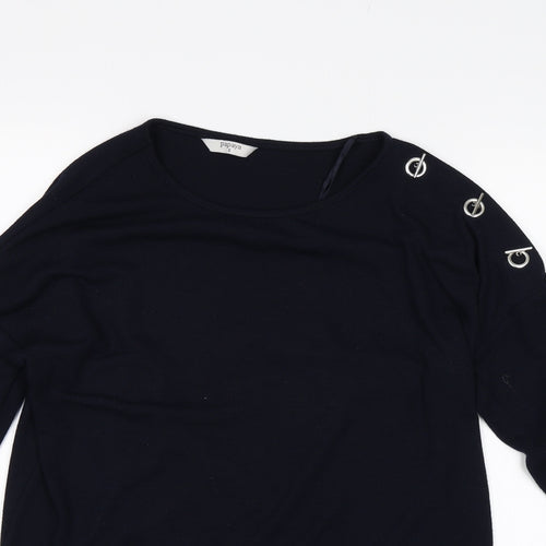 Papaya Womens Blue   Jersey T-Shirt Size S
