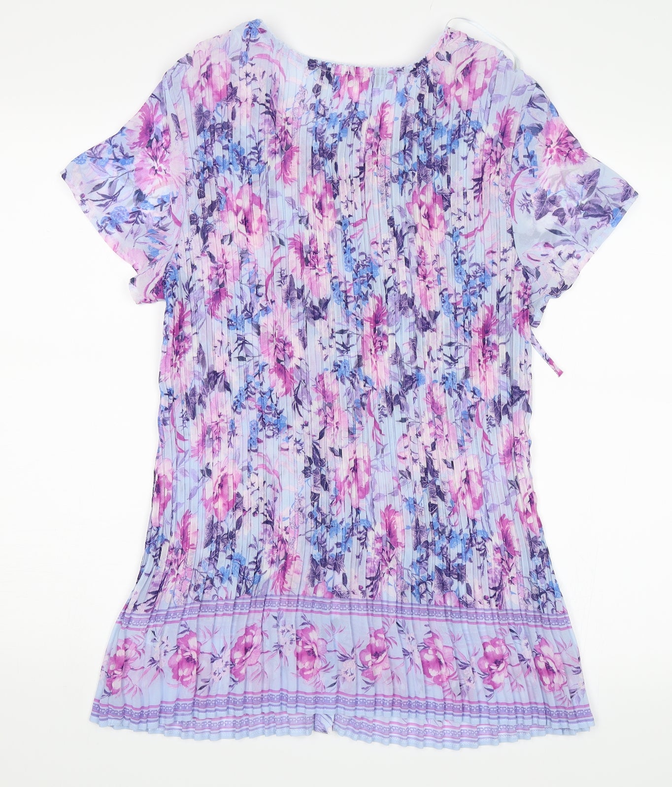 Bonmarché Womens Purple Floral  Basic Blouse Size 16