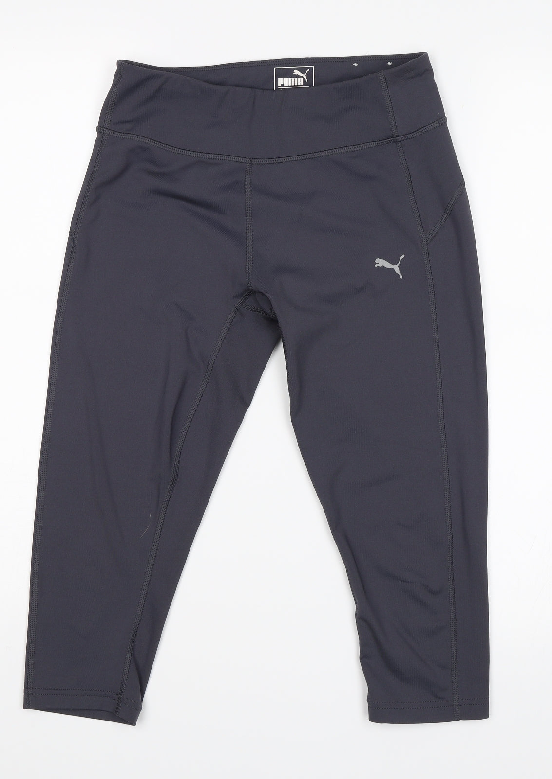 PUMA Womens Grey   Cropped Leggings Size 10 L18 in