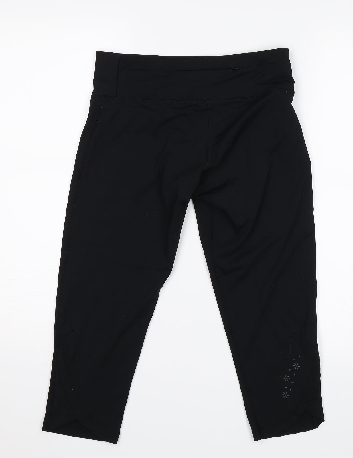 USA Pro Womens Black   Cropped Leggings Size 10 L18 in