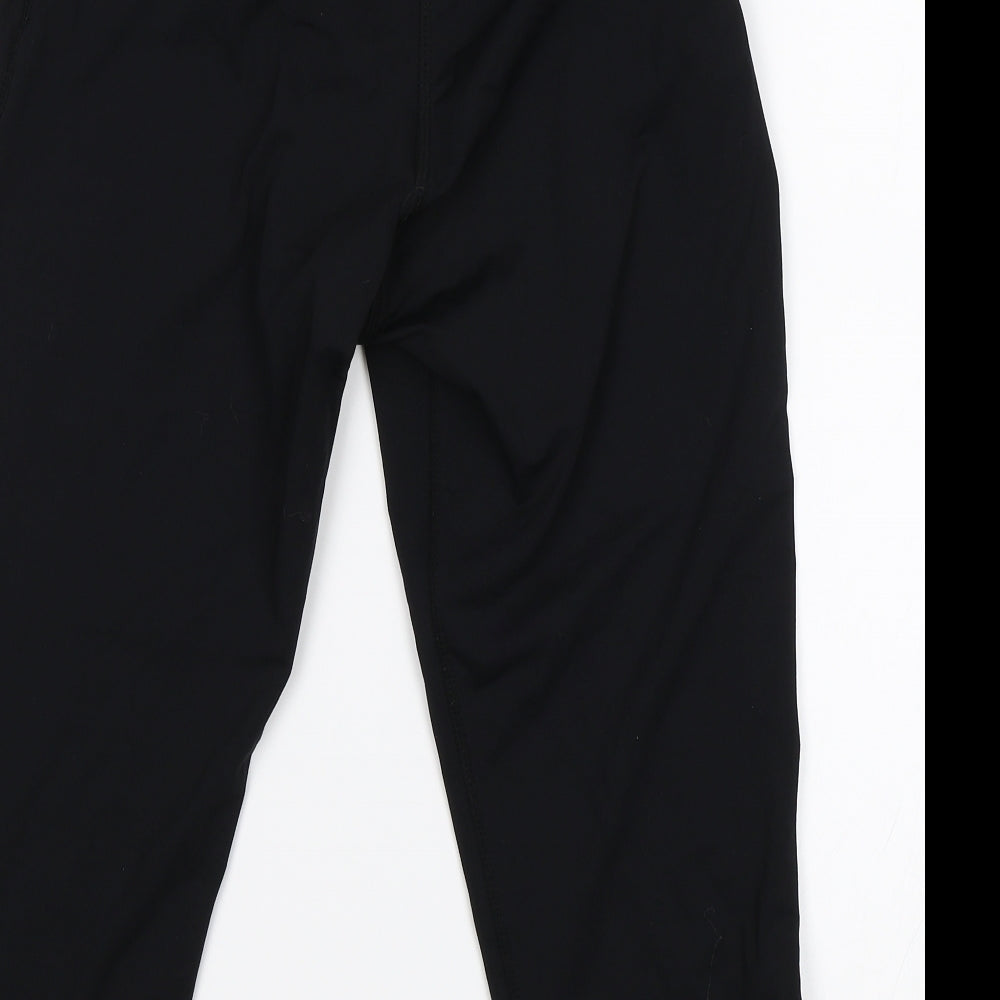 USA Pro Womens Black   Cropped Leggings Size 10 L18 in