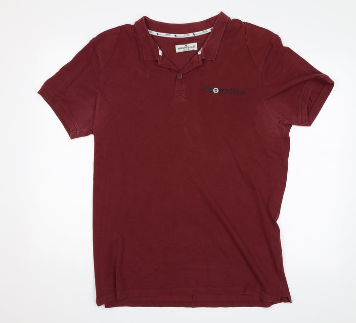 Police Womens Red   Basic Polo Size 6