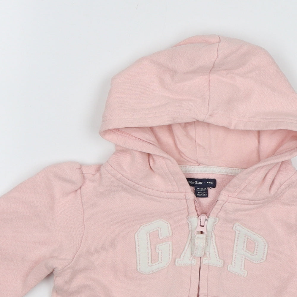 Gap Baby Pink   Full Zip Jumper Size 18-24 Months