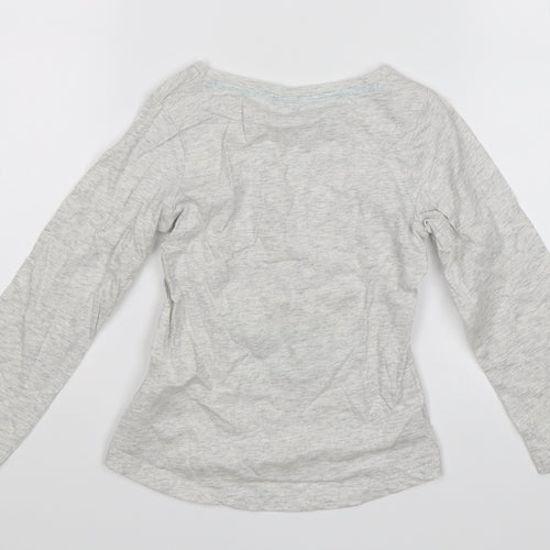 Preworn Girls Grey   Jersey T-Shirt Size 2-3 Years  - Love you lots