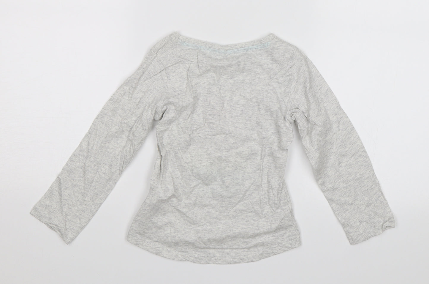 Preworn Girls Grey   Jersey T-Shirt Size 2-3 Years  - Love you lots