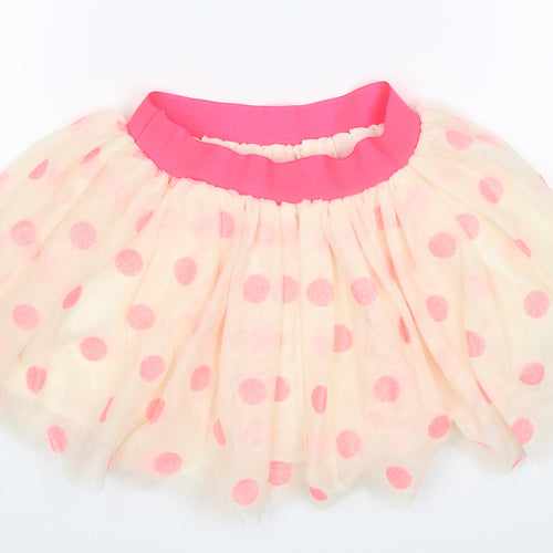 H&M Girls Pink Polka Dot  Swing Skirt Size 2-3 Years