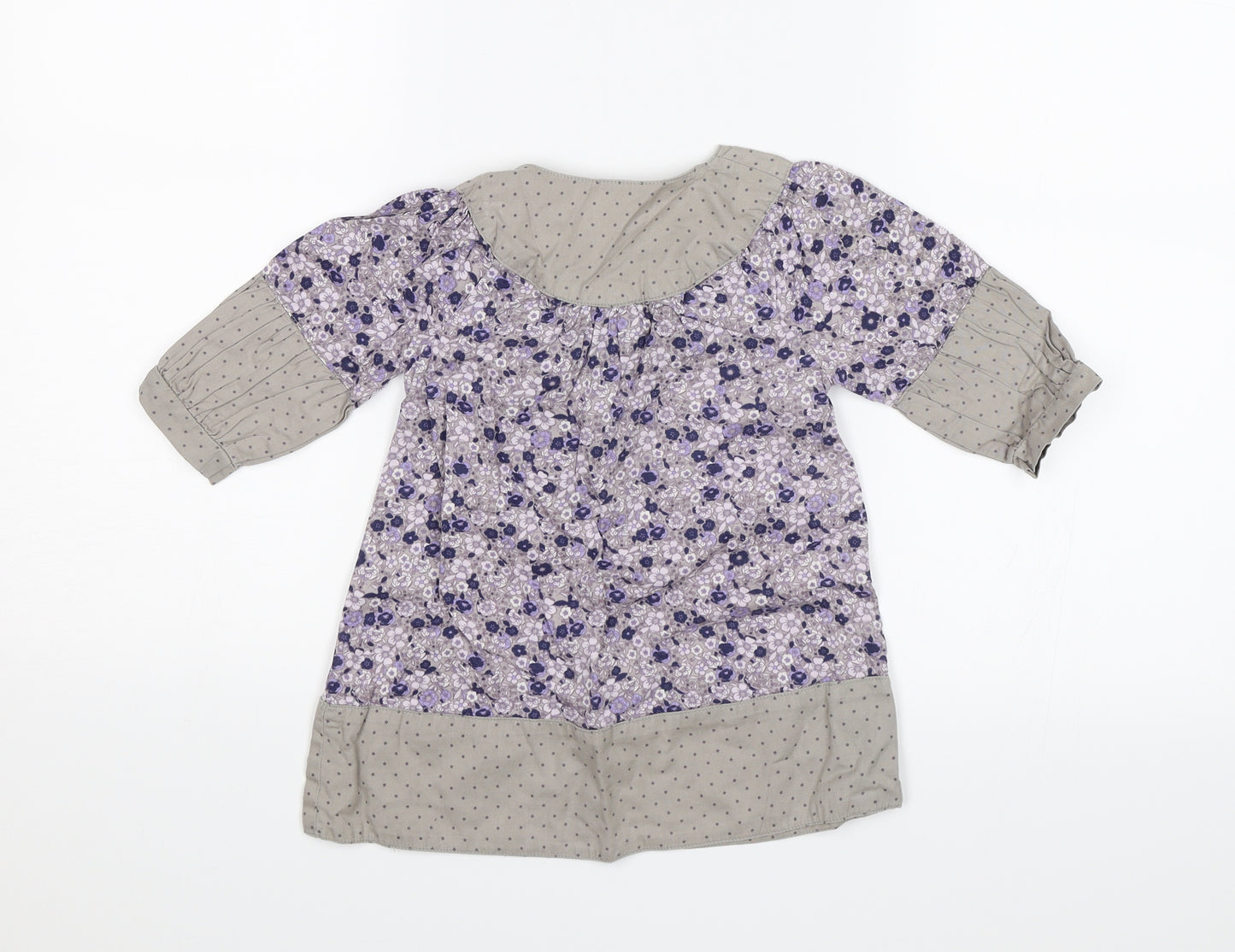 Vertbaudet Baby Purple Floral  Shift  Size 18 Months