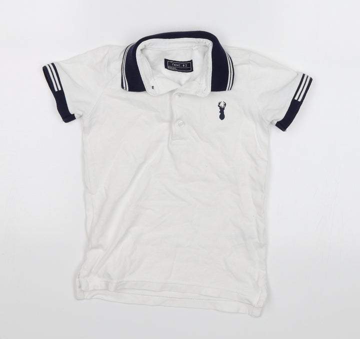 NEXT Boys White Basic Polo Size 3 Years