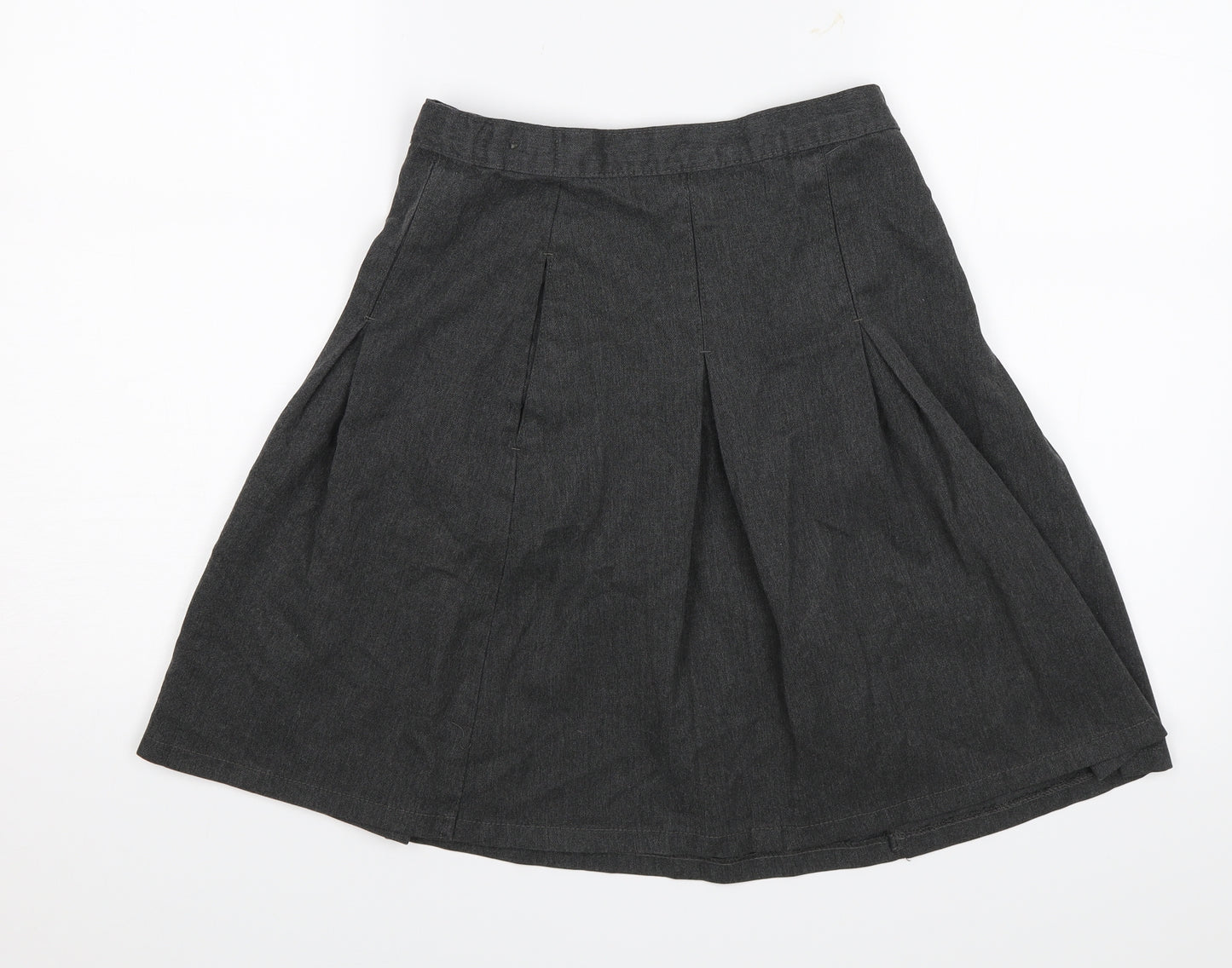 M&S Girls Grey   Straight & Pencil Skirt Size 11-12 Years - School