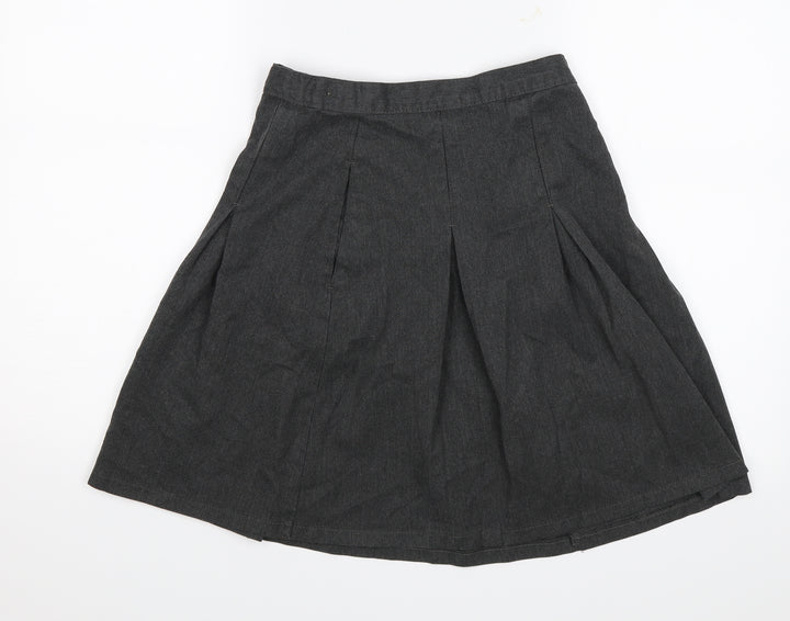 M&S Girls Grey   Straight & Pencil Skirt Size 11-12 Years - School