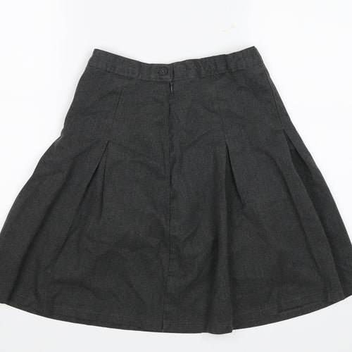M&S Girls Grey   Straight & Pencil Skirt Size 11-12 Years - School