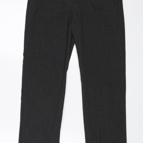 F&F Boys Grey   Dress Pants Trousers Size 12-13 Years - School