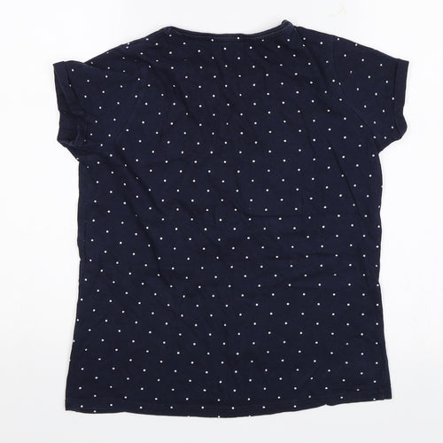 Primark Girls Blue Polka Dot  Basic T-Shirt Size 11-12 Years  - Just be you