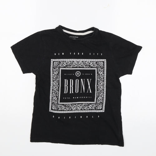 Primark Boys Black   Basic T-Shirt Size 7-8 Years  - New York City Bronx