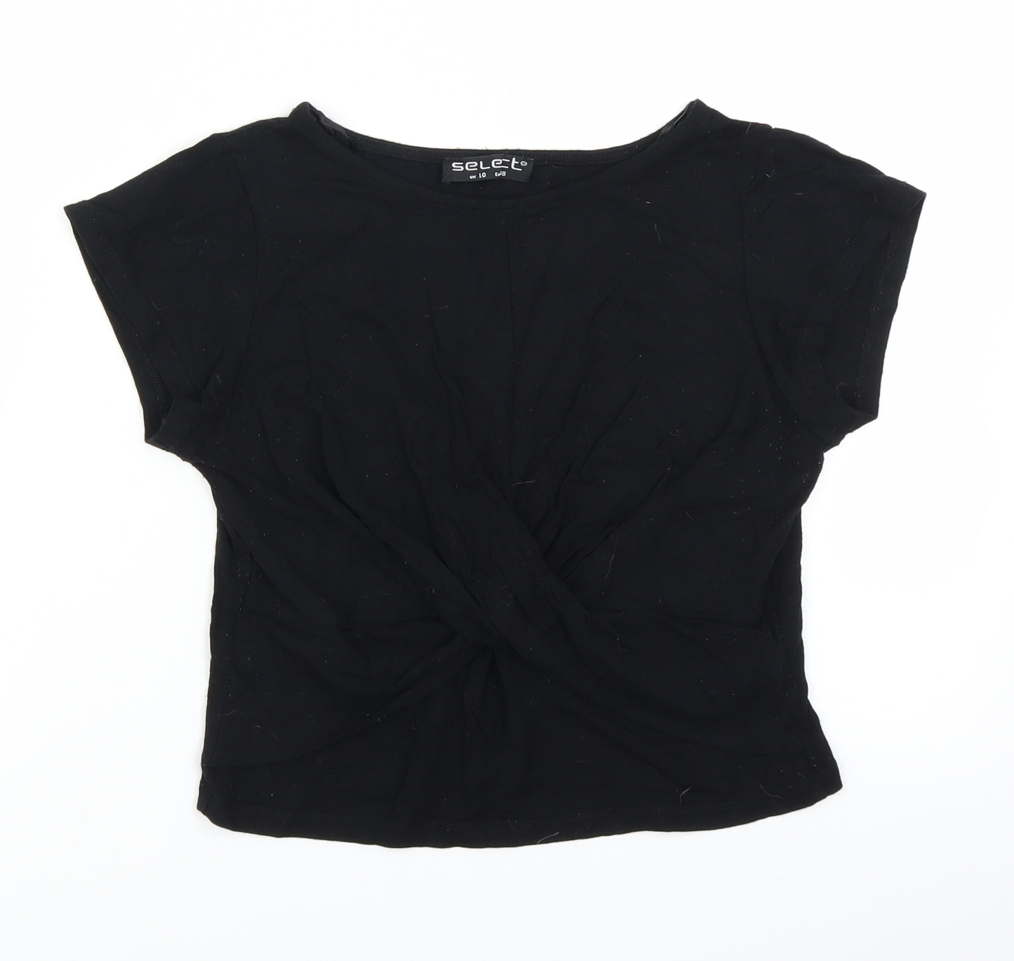Select Womens Black   Basic T-Shirt Size 10