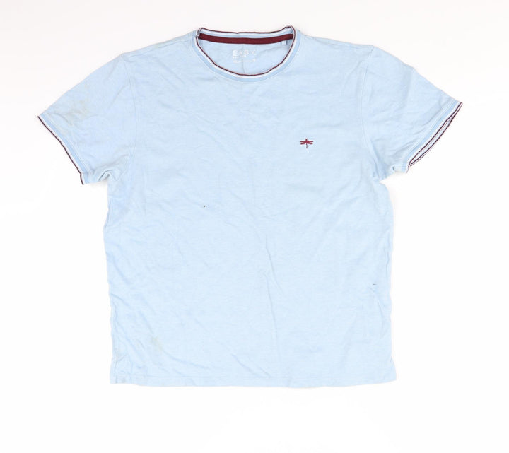 Easy Mens Blue    T-Shirt Size M