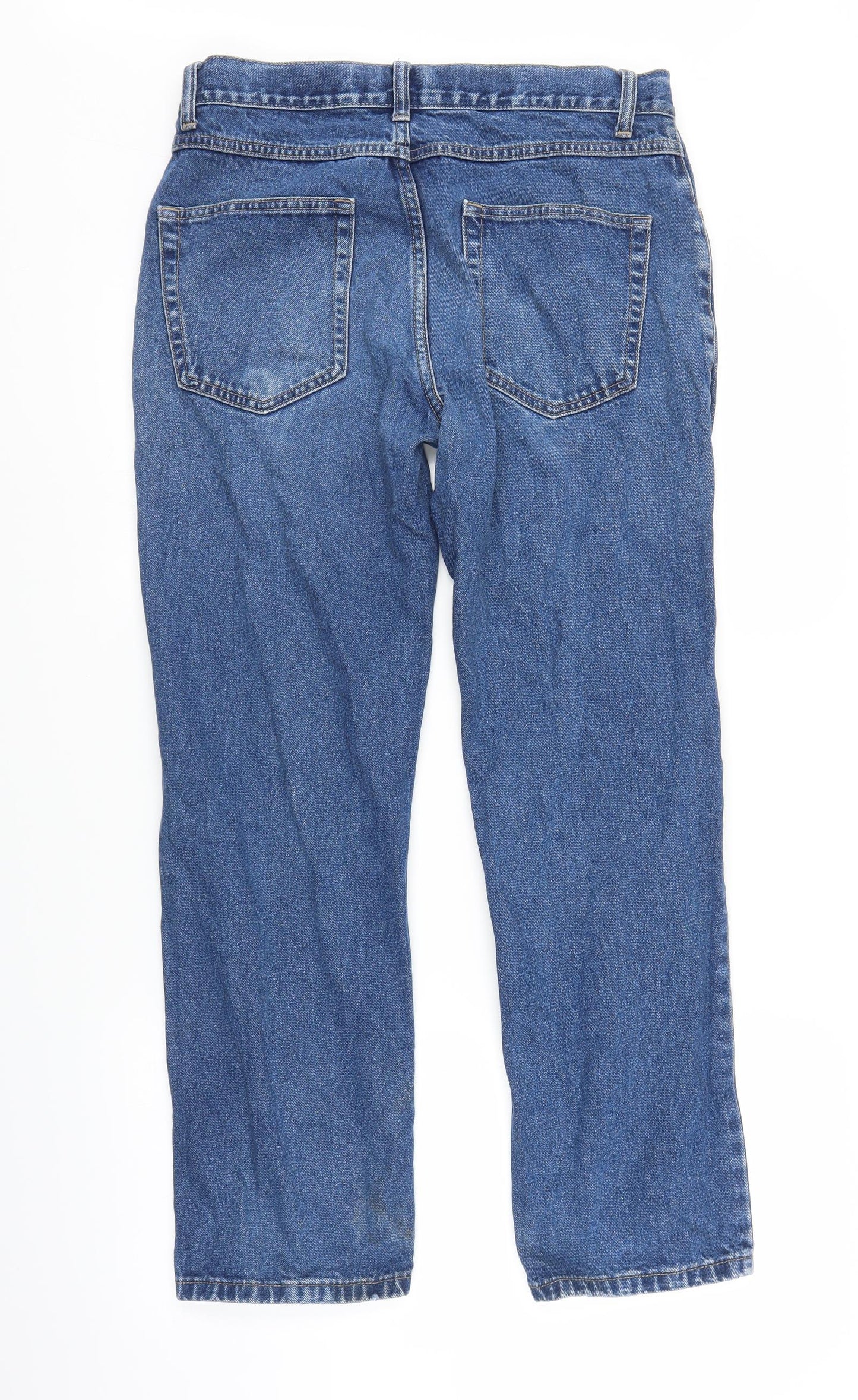 George Mens Blue  Denim Straight Jeans Size 32 in L27 in