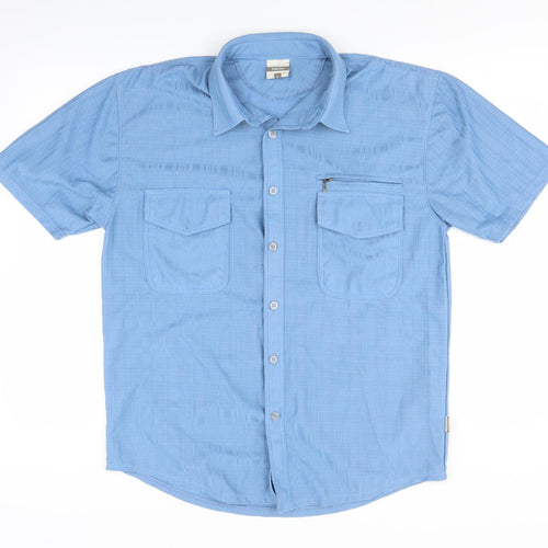 sun cai Mens Blue    Button-Up Size L
