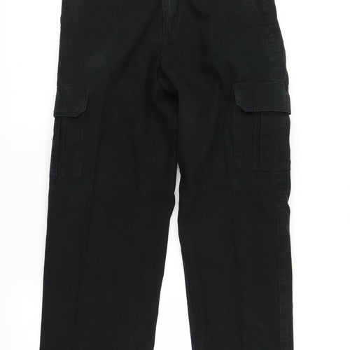 George Mens Black  Denim Cargo Trousers Size 32 in L27 in