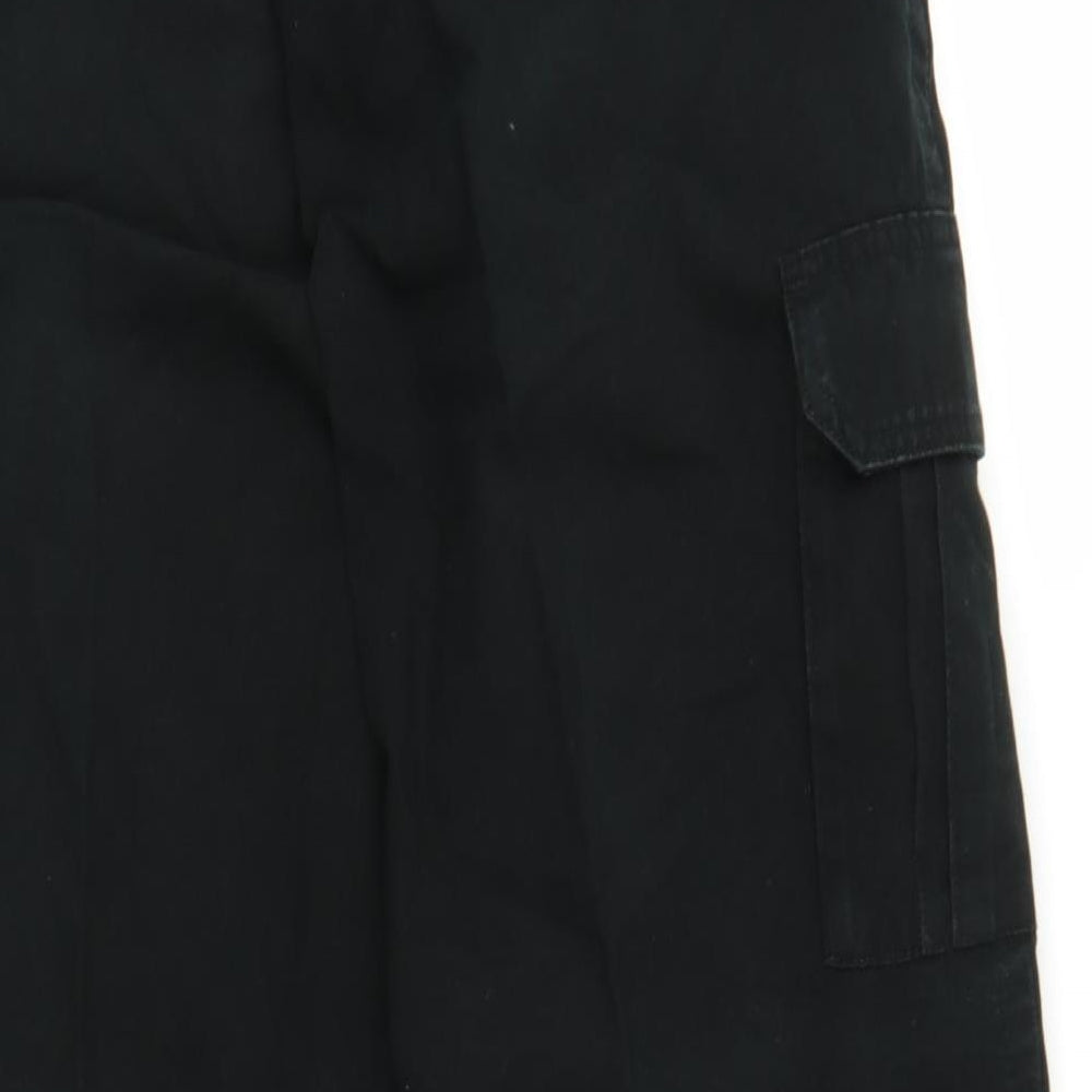 George Mens Black  Denim Cargo Trousers Size 32 in L27 in