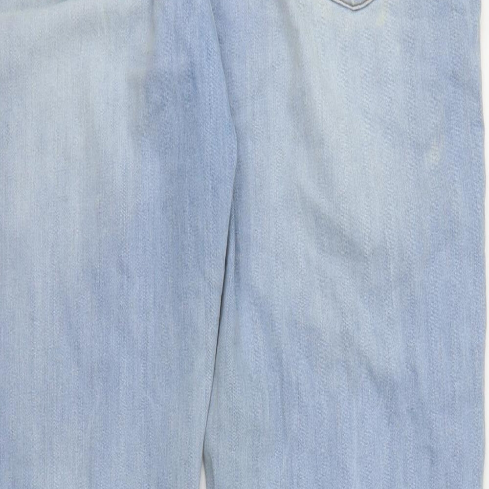 Simply Be Womens Blue  Denim Straight Jeans Size 16 L29 in