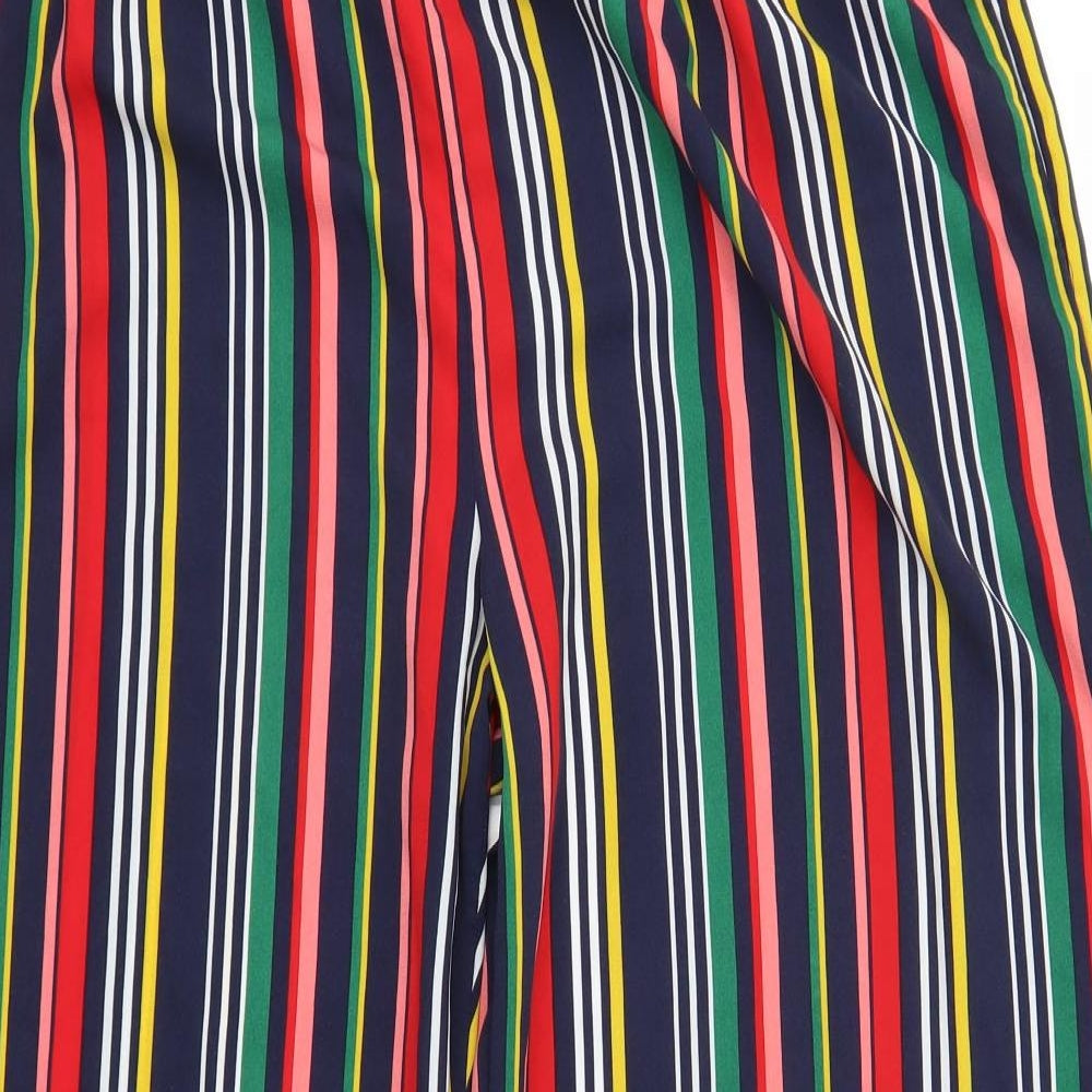 Papaya Womens Blue Striped  Trousers  Size 18 L29 in