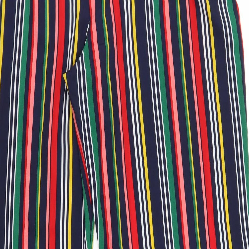 Papaya Womens Blue Striped  Trousers  Size 18 L29 in