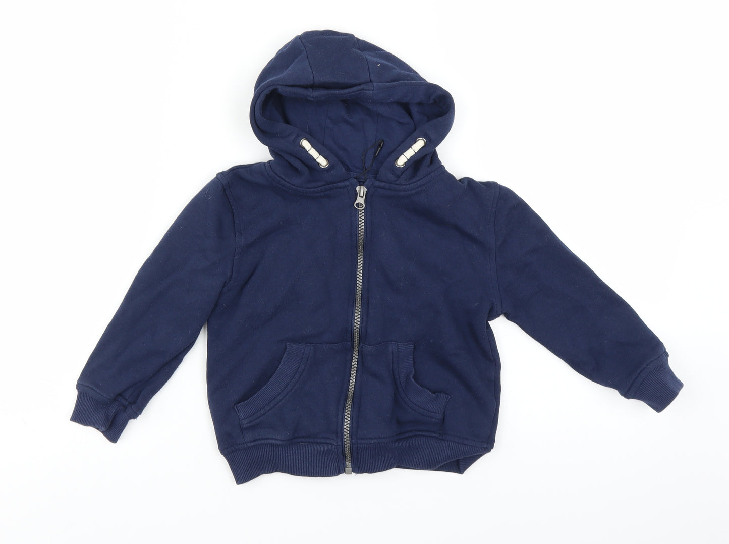Primark Boys Blue   Full Zip Hoodie Size 3-4 Years