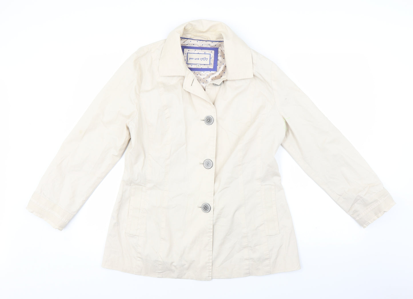 Per Una Womens Beige   Jacket  Size 12