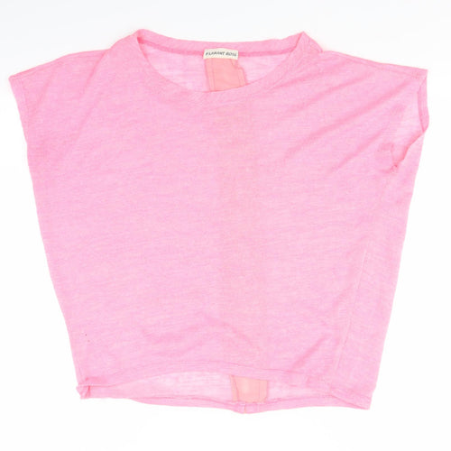 Flamant Rose Womens Pink   Basic T-Shirt Size L