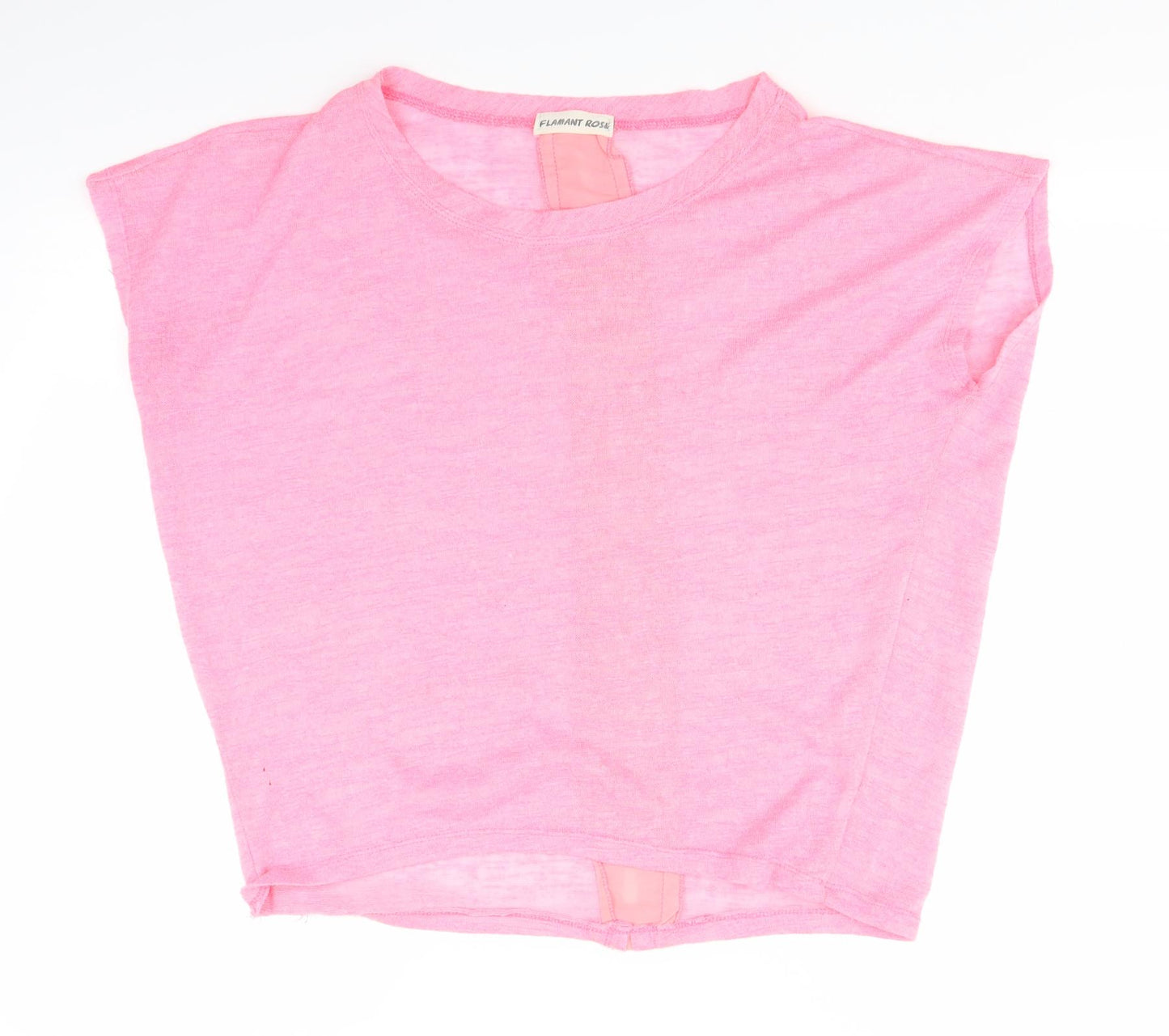 Flamant Rose Womens Pink   Basic T-Shirt Size L