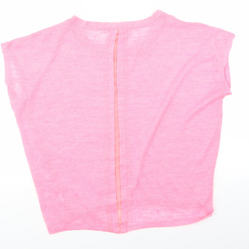Flamant Rose Womens Pink   Basic T-Shirt Size L