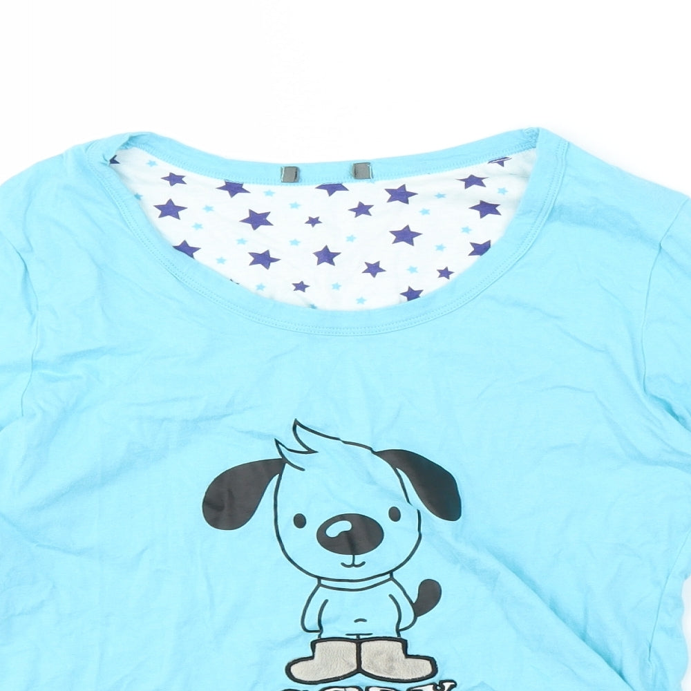 Preworn Womens Blue   Basic T-Shirt Size 12