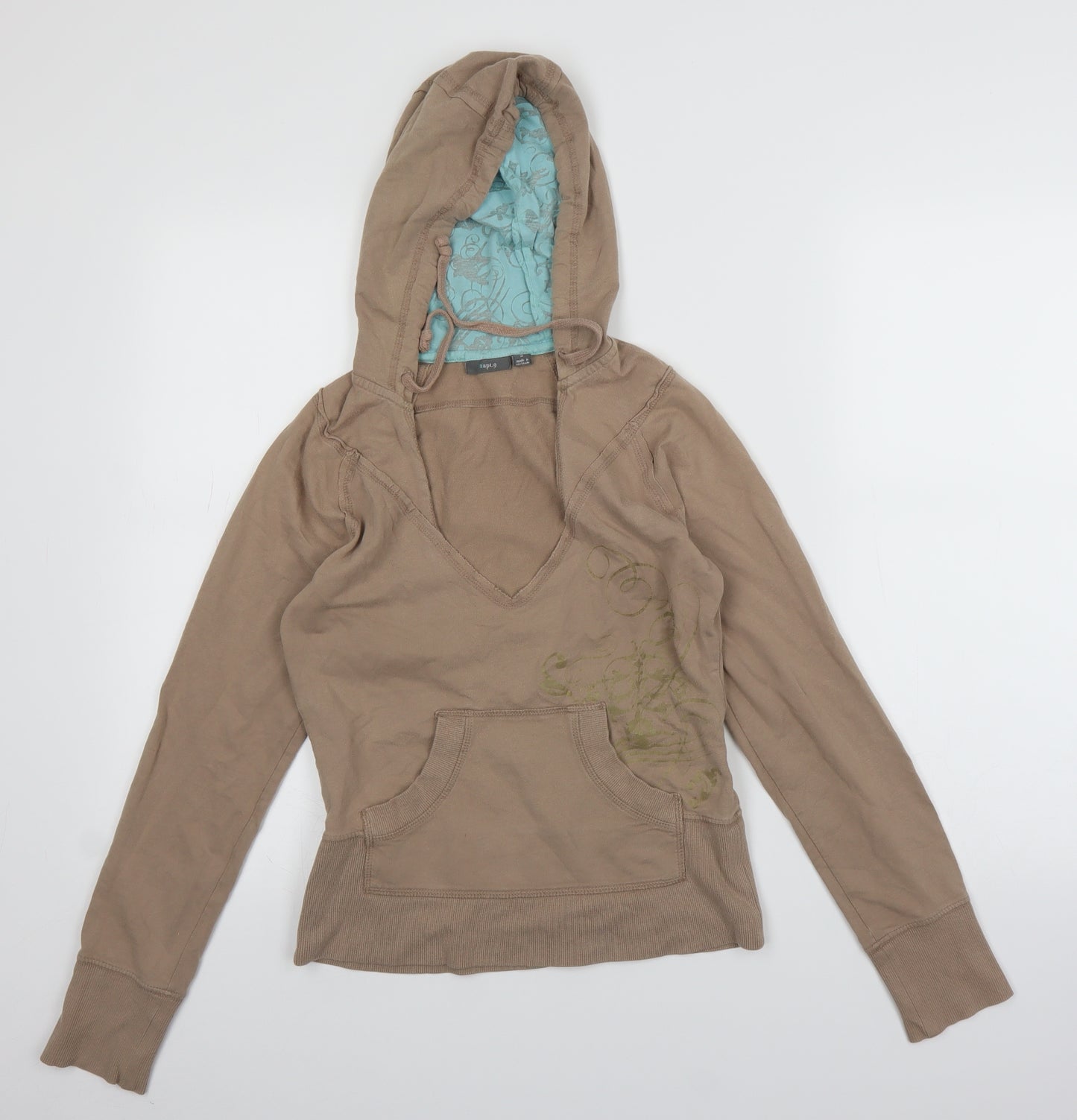 Apt. 9 Womens Brown   Pullover Hoodie Size S