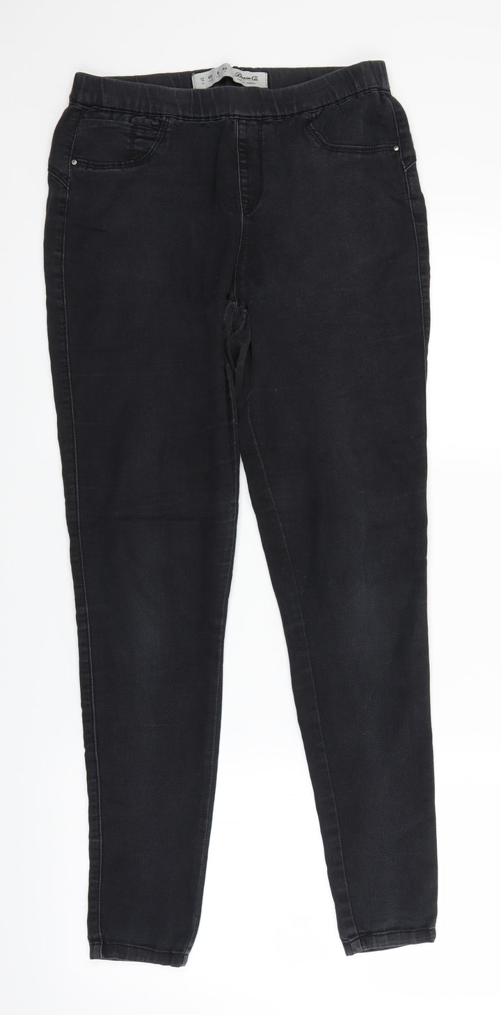 Primark Womens Black Denim Jegging Jeans Size 12 L26 in