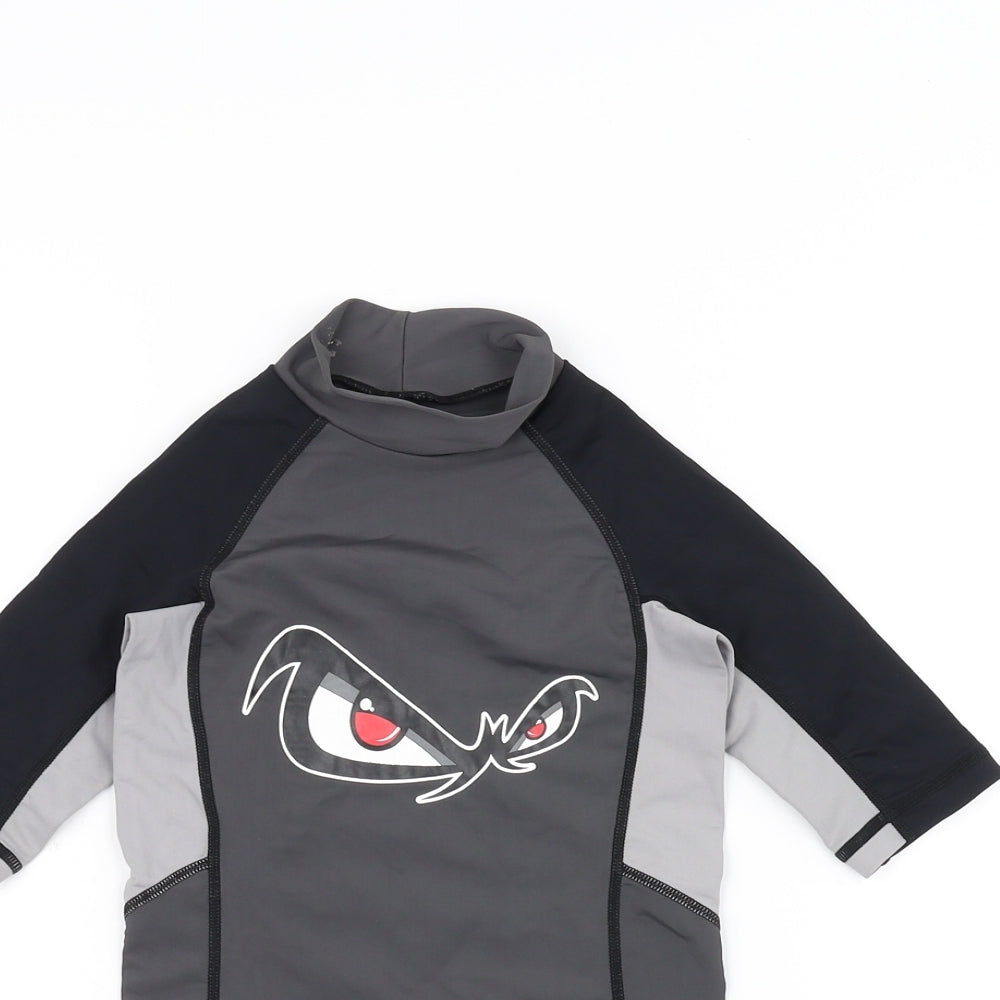 No Fear Girls Grey   Basic T-Shirt Size 7-8 Years