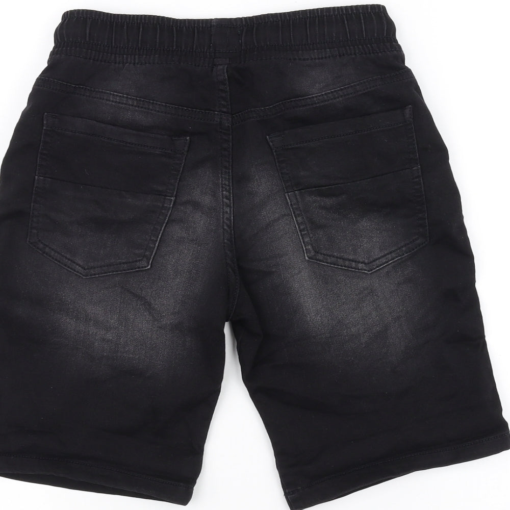 F&F Boys Black   Cargo Shorts Size 10-11 Years