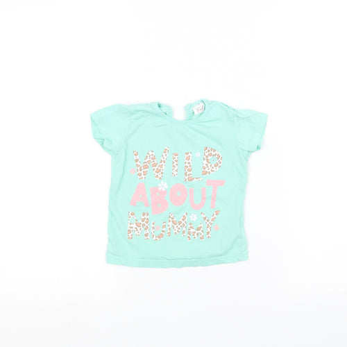 F&F Baby Green   Basic T-Shirt Size 12-18 Months