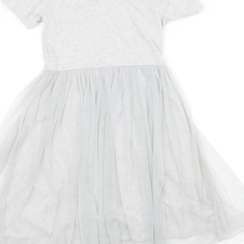 NEXT Girls Grey   A-Line  Size 7 Years
