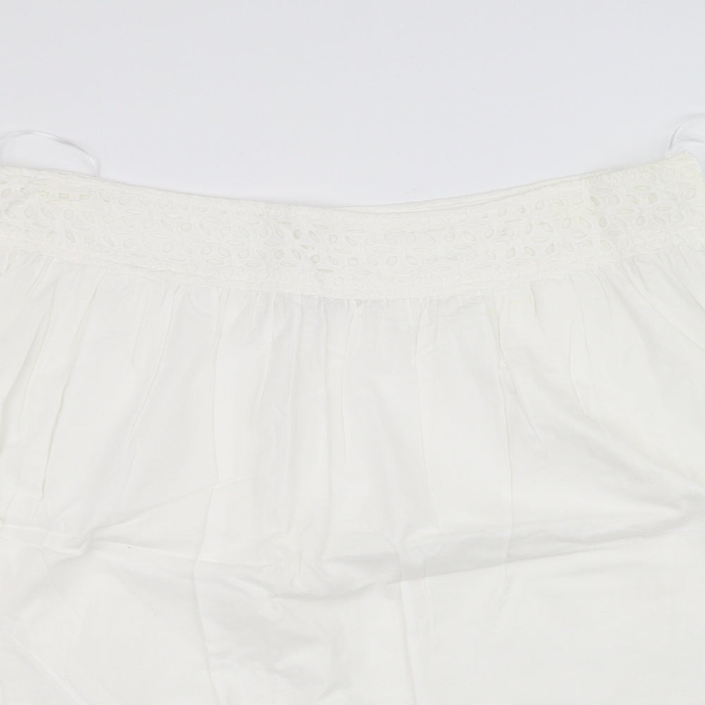 TU Womens White   A-Line Skirt Size 18