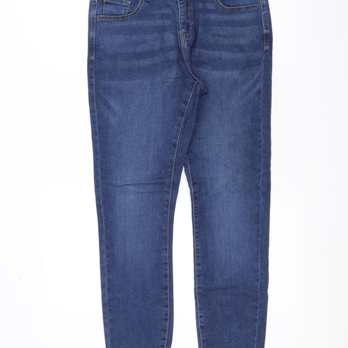 Denim & Co. Womens Blue   Straight Jeans Size 14 L29 in