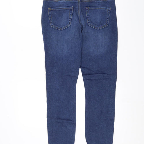Denim & Co. Womens Blue   Straight Jeans Size 14 L29 in