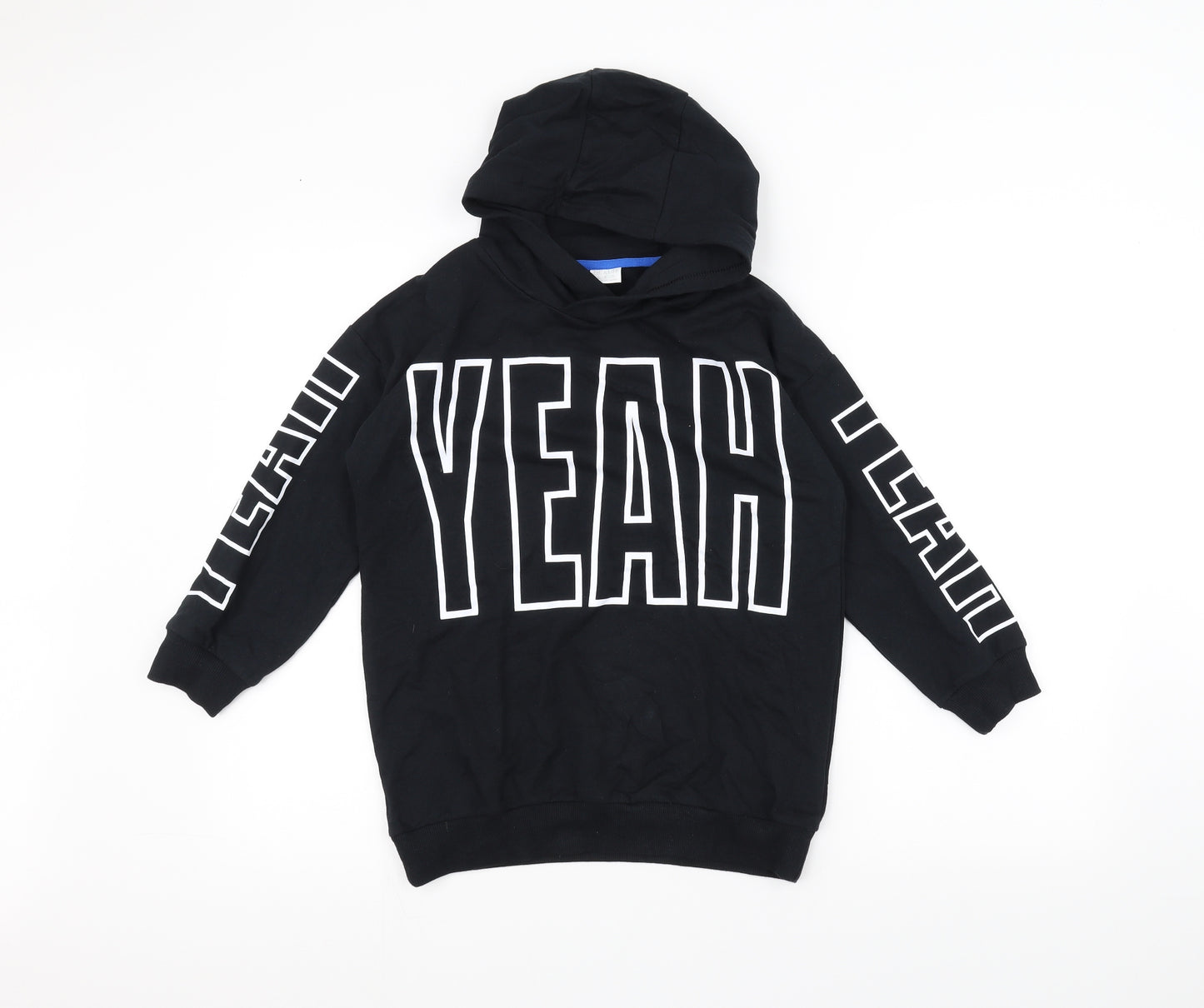 F&F Boys Black   Pullover Hoodie Size 7-8 Years