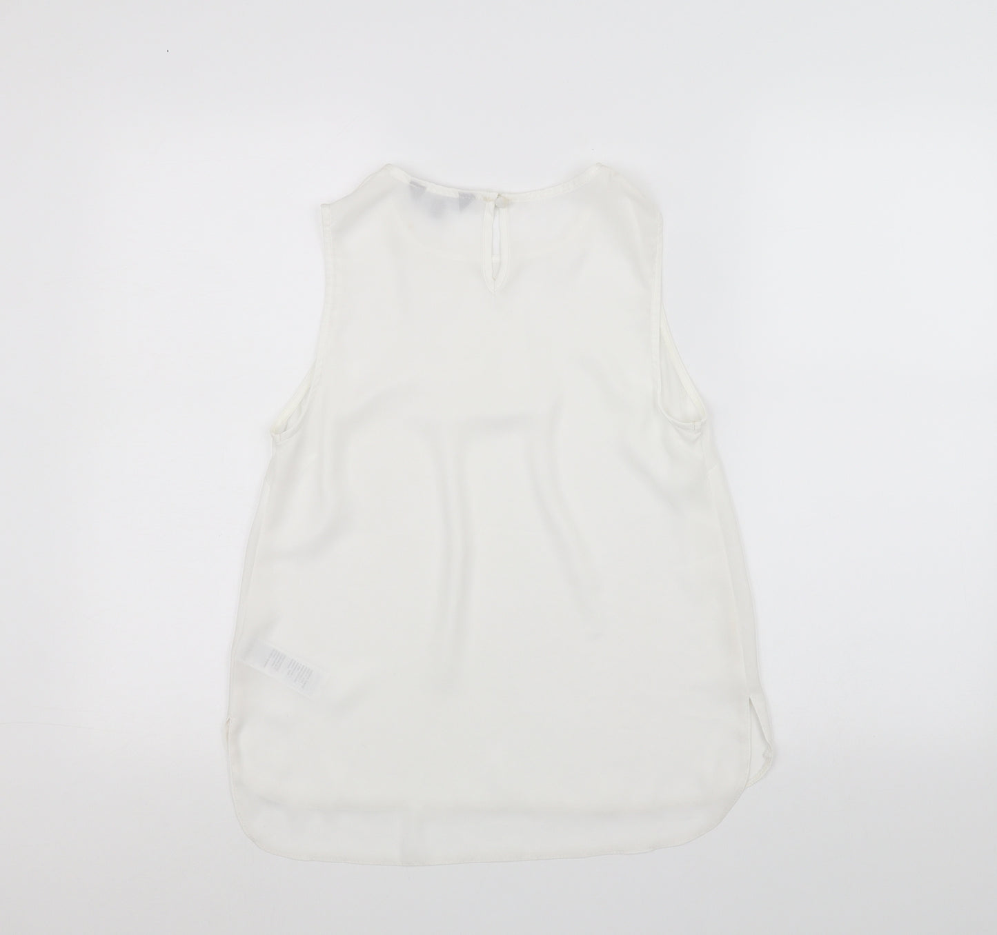 New Look Womens White   Basic Tank Size 8