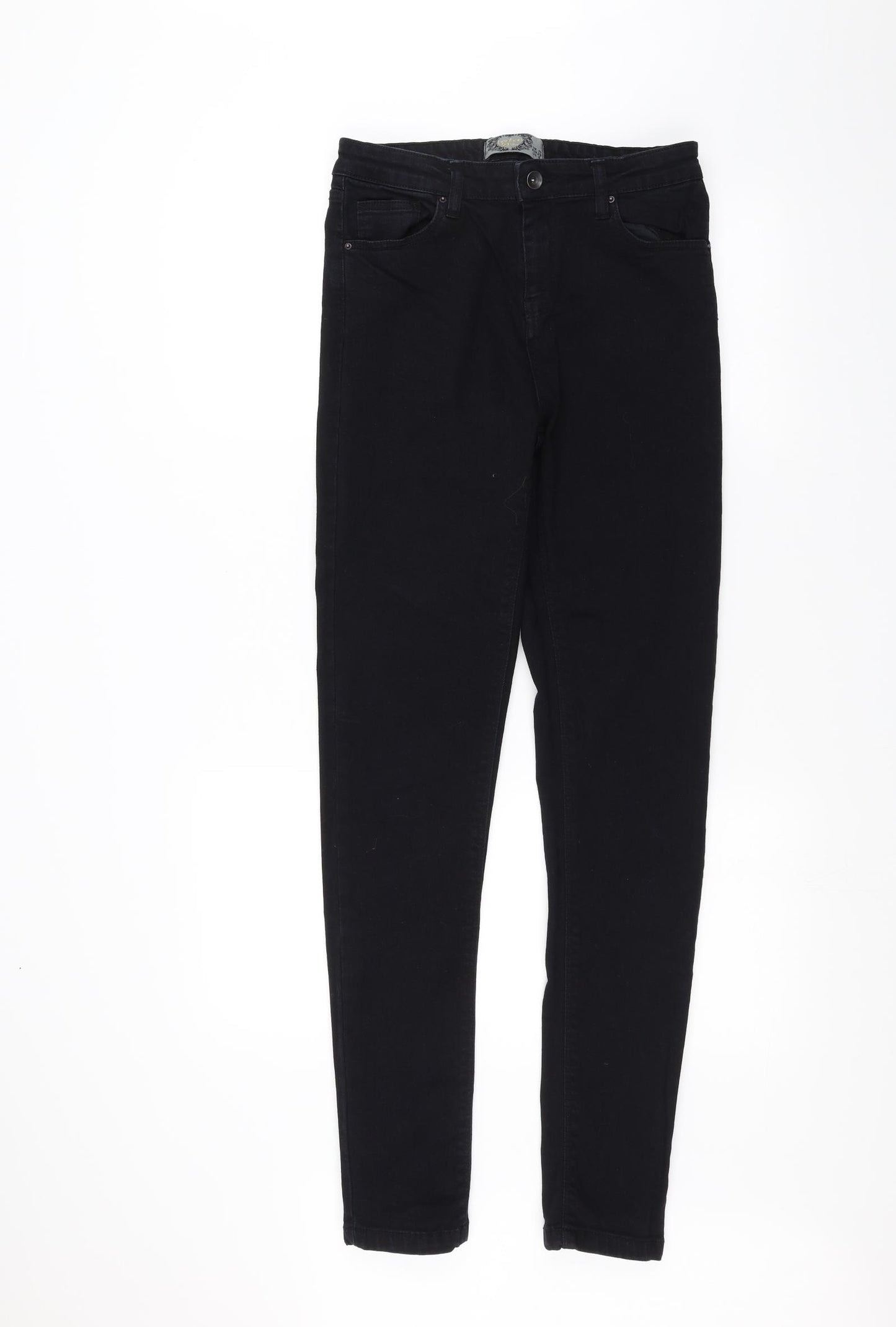 Boohoo Womens Black   Straight Jeans Size 10 L30 in