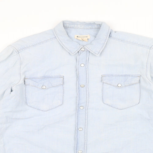 boyfriend Womens Blue  Denim Jacket  Size 8