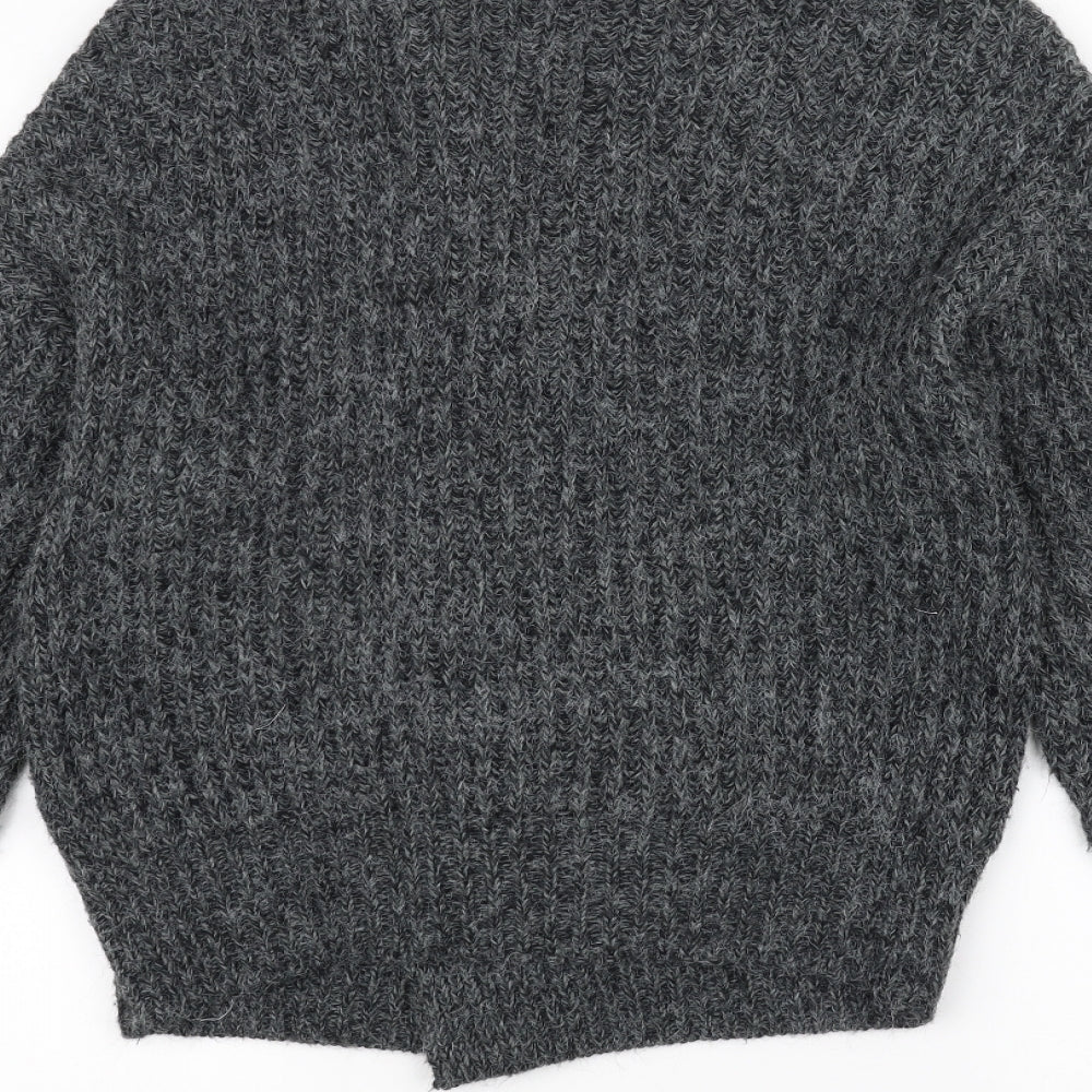 River Island Womens Black  Knit Jacket Coatigan Size 10